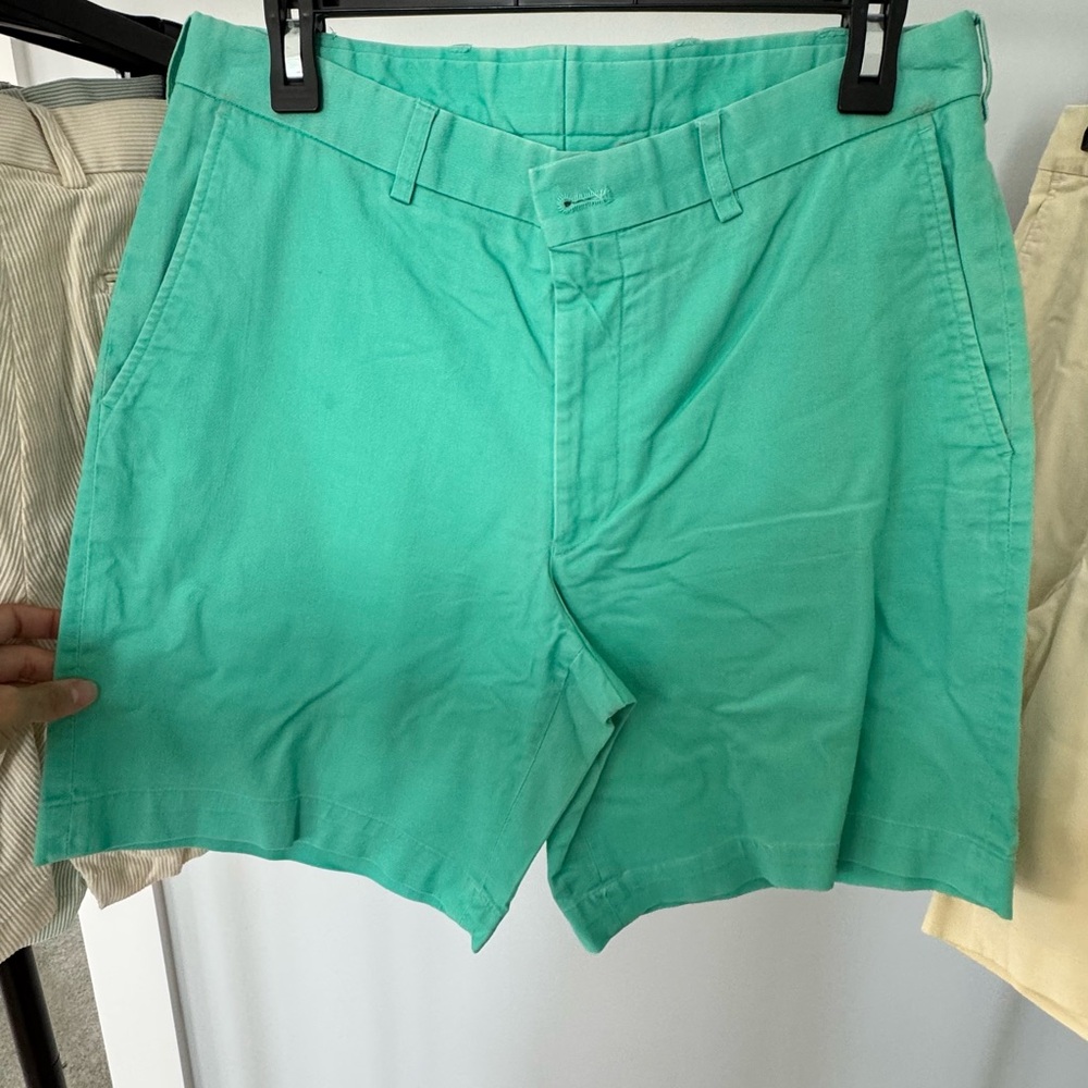 Southern Tide Teal Flat Front Men's Shorts